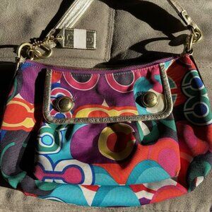 Multicolored Coach Purse / Shoulder Bag